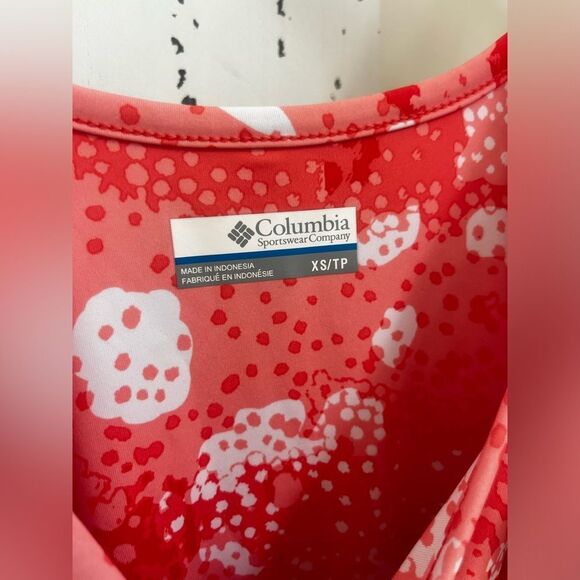 Columbia Floral Mini Dress - Coral and White; Size XS; Like New! No flaws - Picture 6 of 11